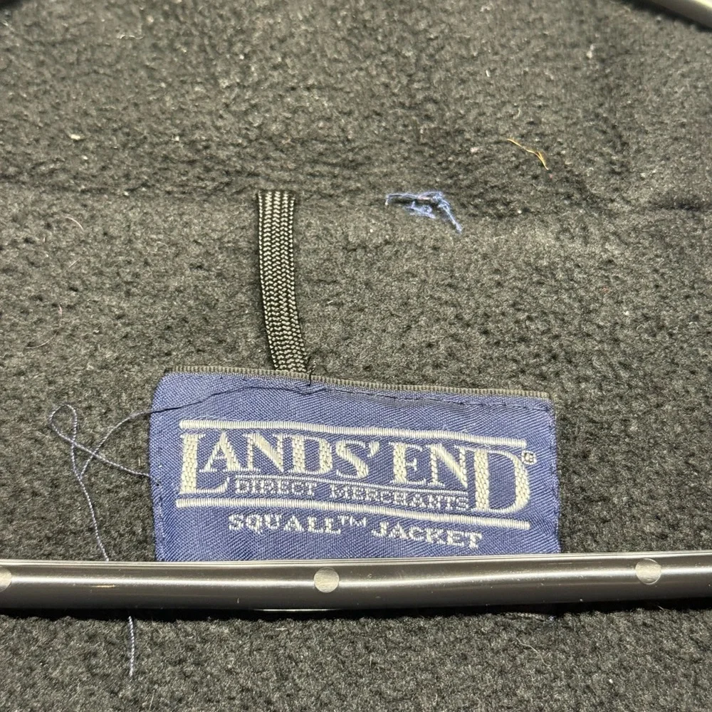 Vintage Land’s End Squall Jacket Red Black Purple 90s soft shell - Picture 5 of 6
